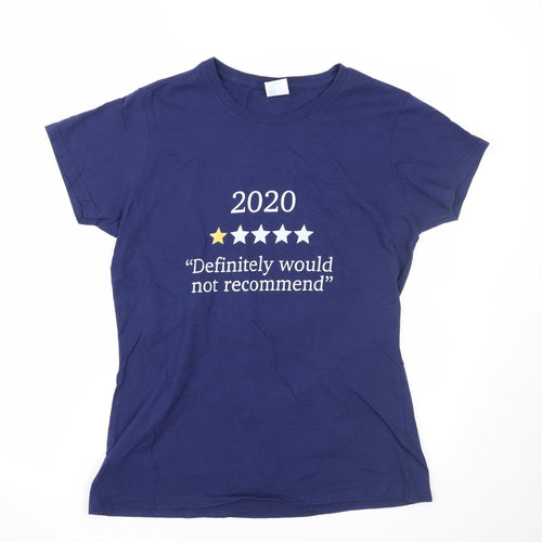 Port & Company Womens Blue   Basic T-Shirt Size M