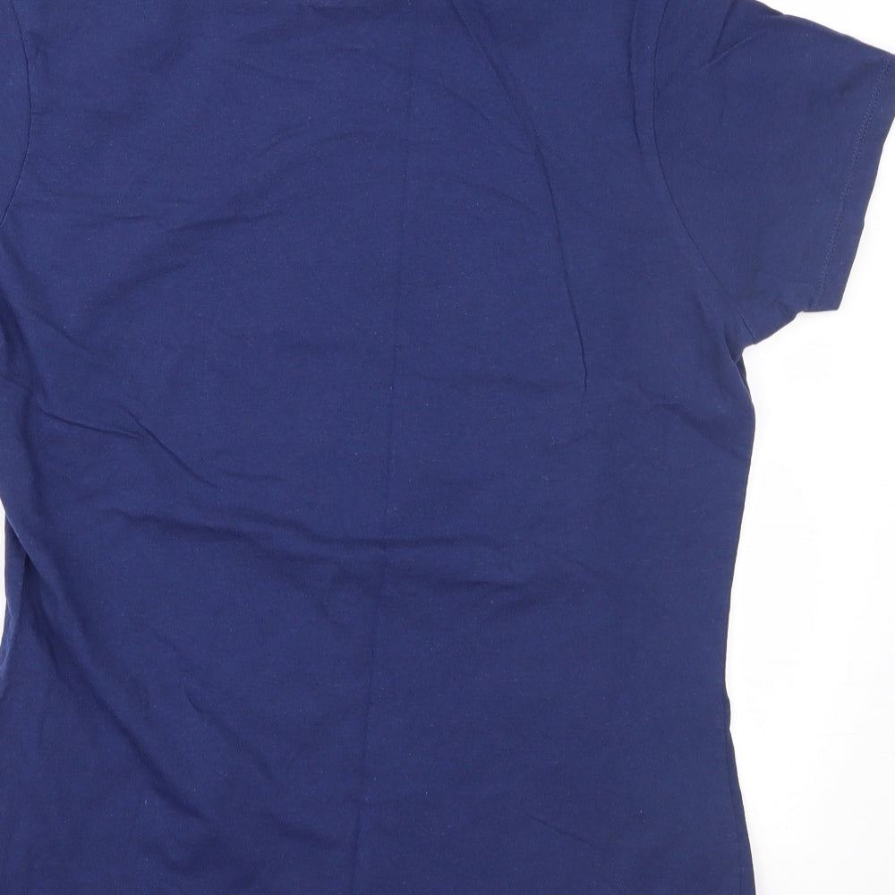Port & Company Womens Blue   Basic T-Shirt Size M
