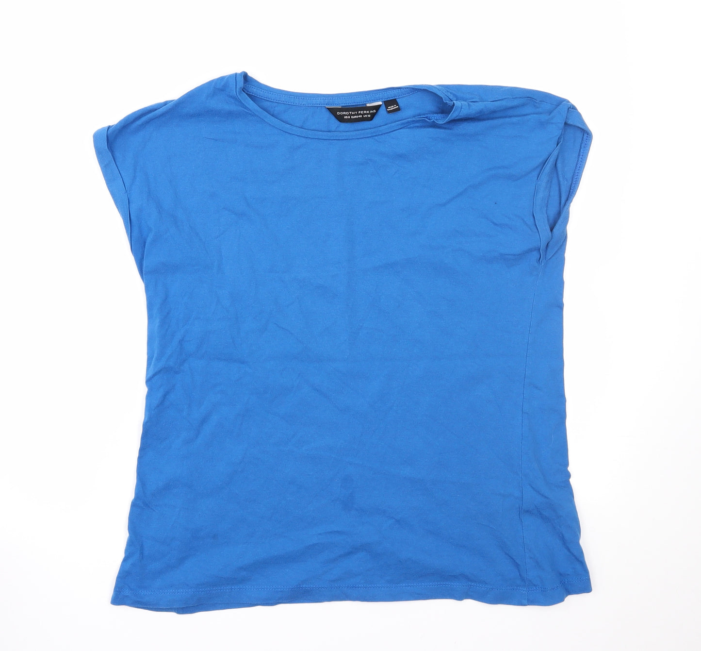Dorothy Perkins Womens Blue   Basic T-Shirt Size 12