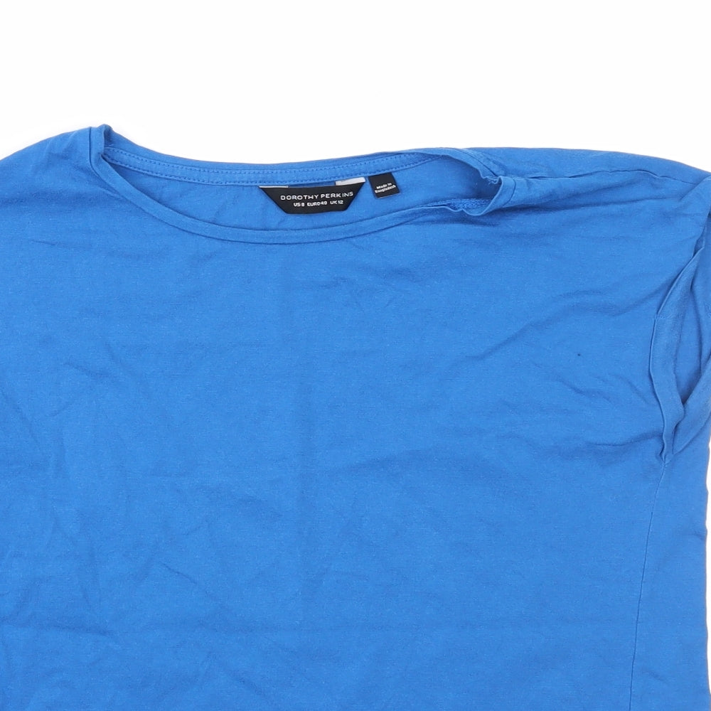Dorothy Perkins Womens Blue   Basic T-Shirt Size 12