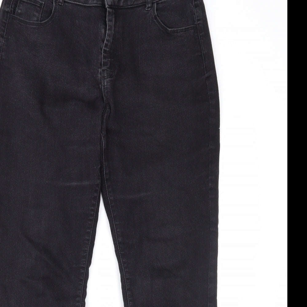 Dorothy Perkins Womens Black   Straight Jeans Size 14 L30 in