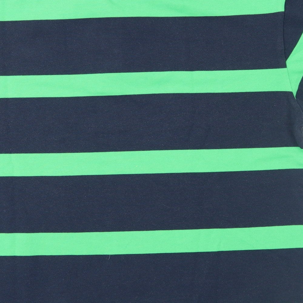 Lonsdals Mens Blue Striped   Polo Size 2XL