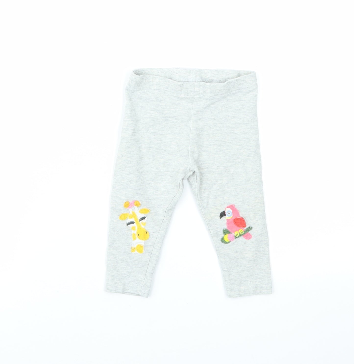 NEXT Girls Grey   Capri Leggings Size 6-9 Months