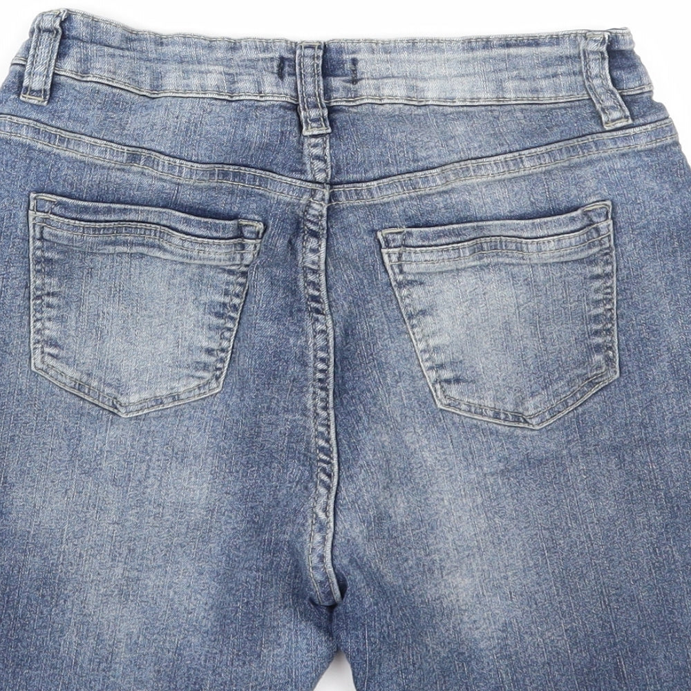 Boohoo Womens Black   Mom Shorts Size 12