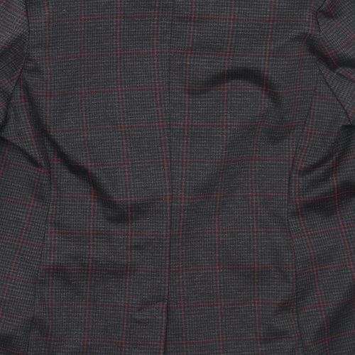 Newlook Womens Grey Check  Jacket Blazer Size 10