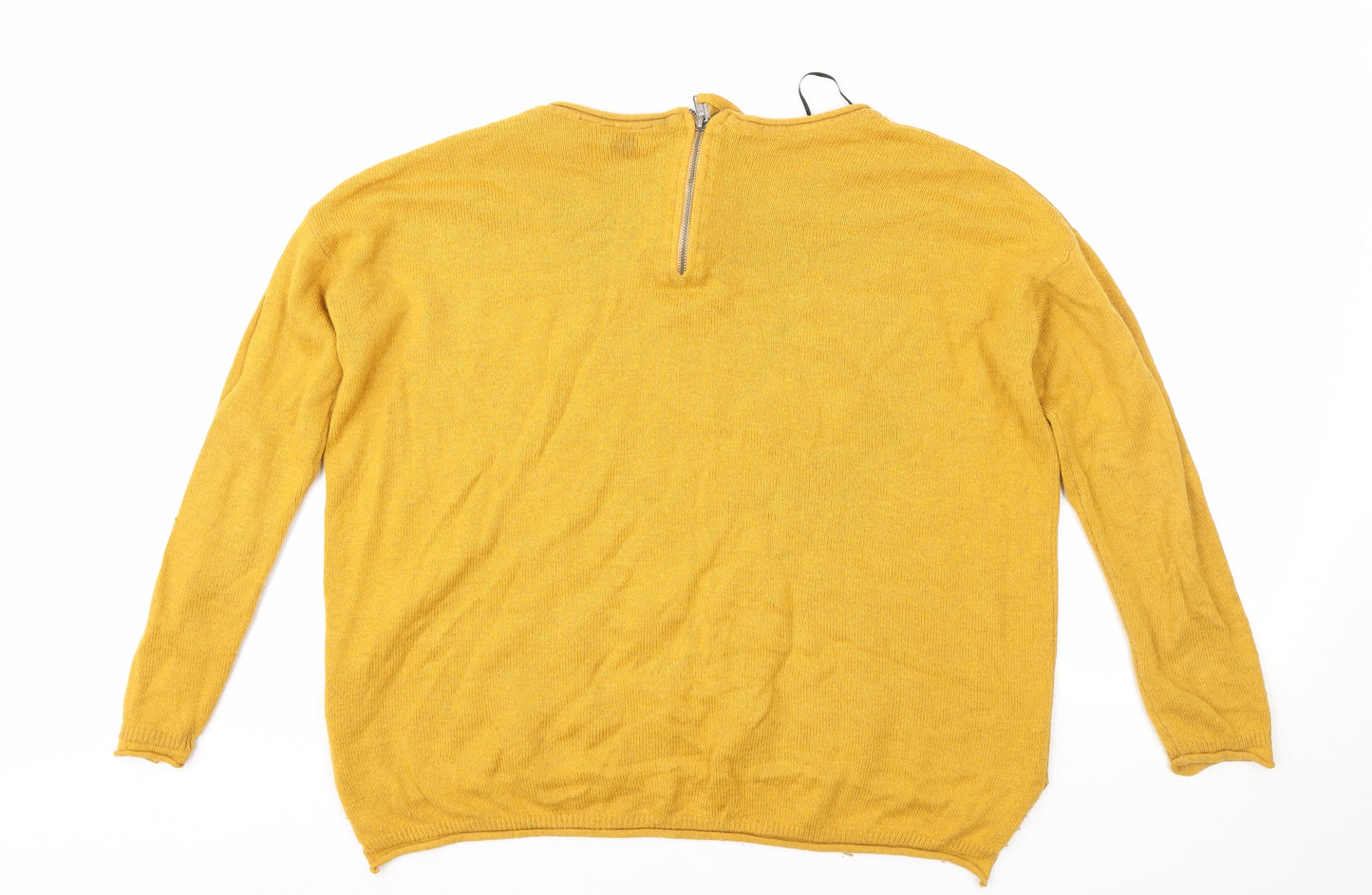 H&M Womens Yellow   Pullover Jumper Size M