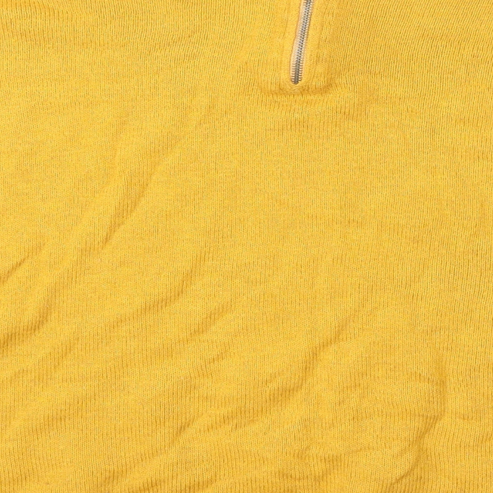 H&M Womens Yellow   Pullover Jumper Size M