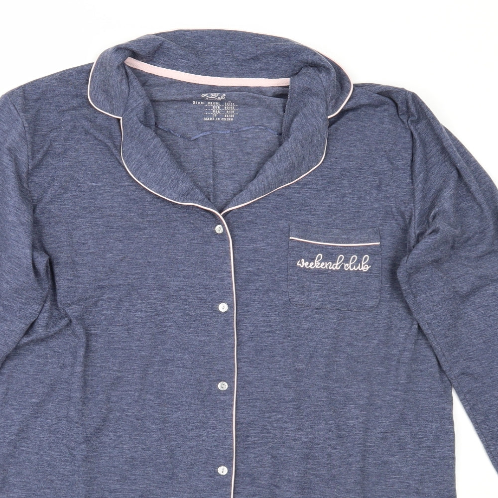 Primark Womens Blue   Basic Button-Up Size 14