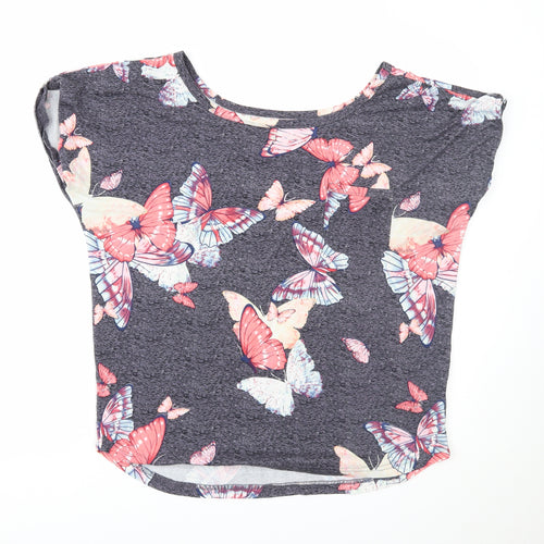 Peacocks Womens Blue   Basic T-Shirt Size 12