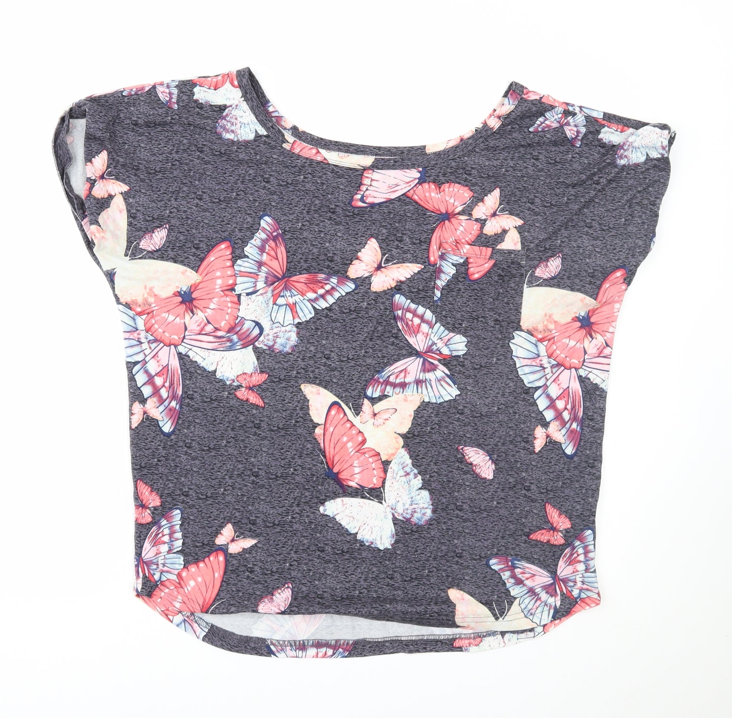Peacocks Womens Blue   Basic T-Shirt Size 12