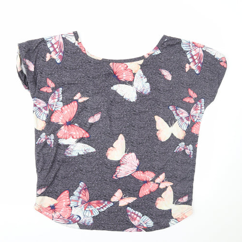 Peacocks Womens Blue   Basic T-Shirt Size 12