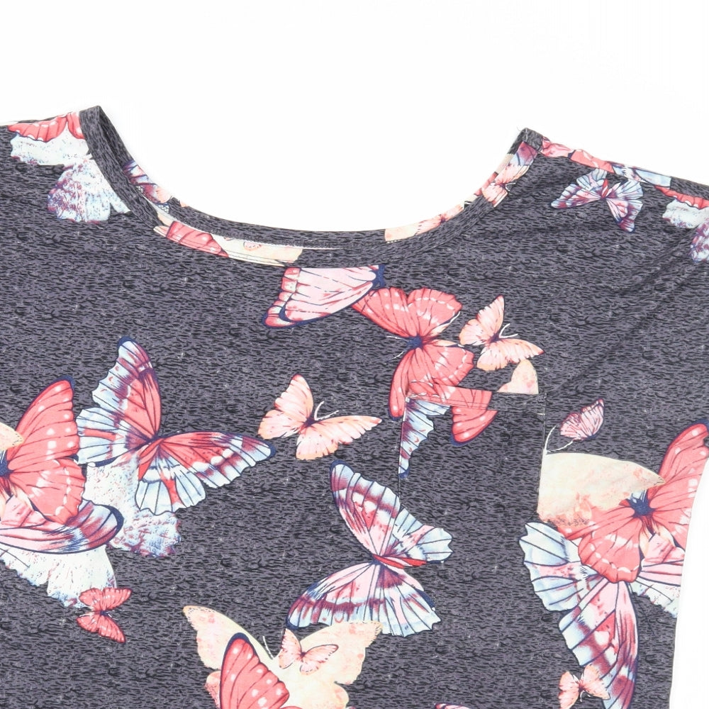 Peacocks Womens Blue   Basic T-Shirt Size 12