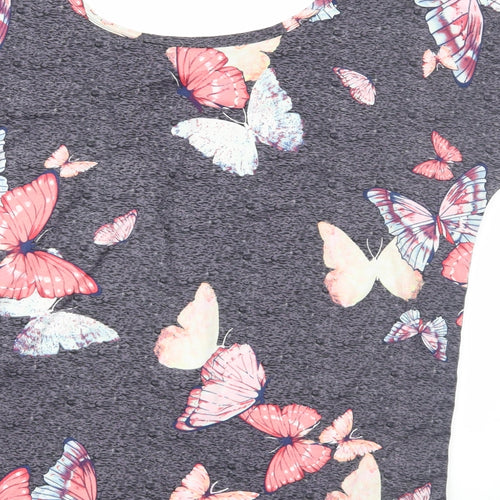 Peacocks Womens Blue   Basic T-Shirt Size 12