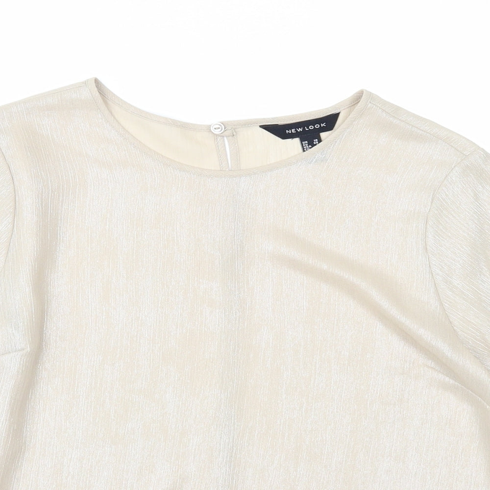 Newlook Womens Gold   Basic Blouse Size 10