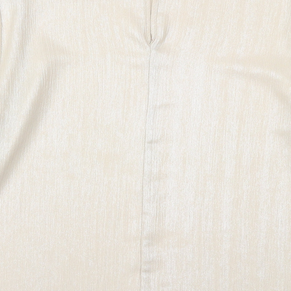 Newlook Womens Gold   Basic Blouse Size 10
