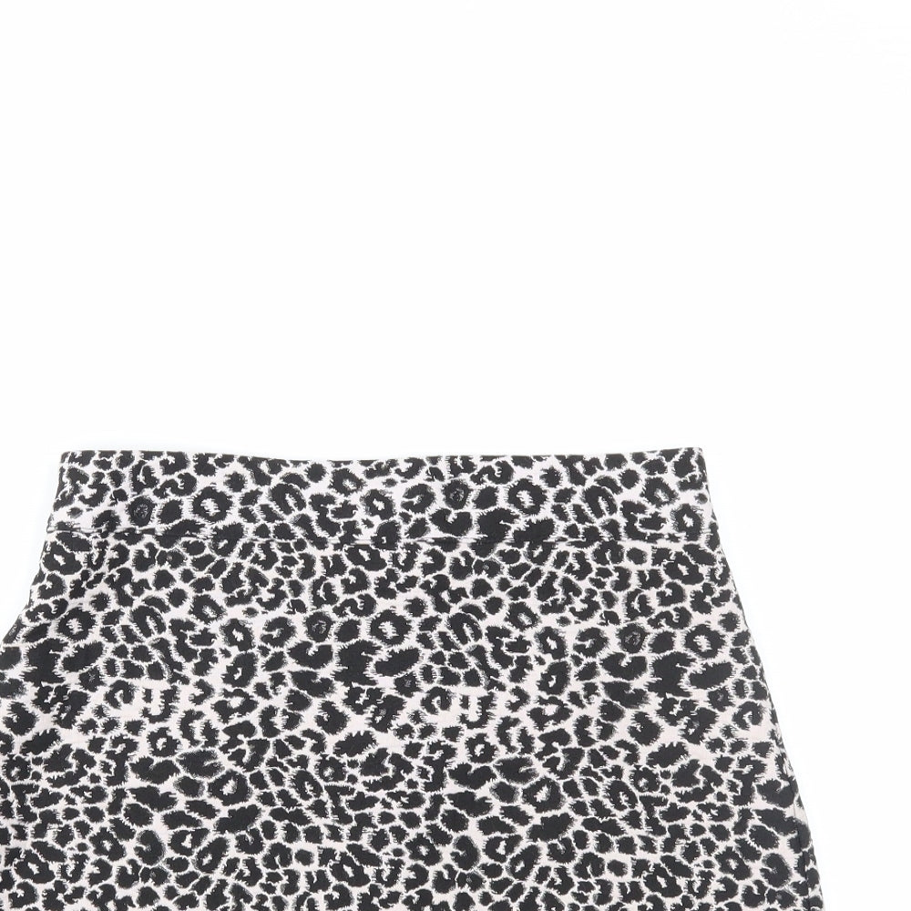 Primark Womens Pink Animal Print  A-Line Skirt Size 12