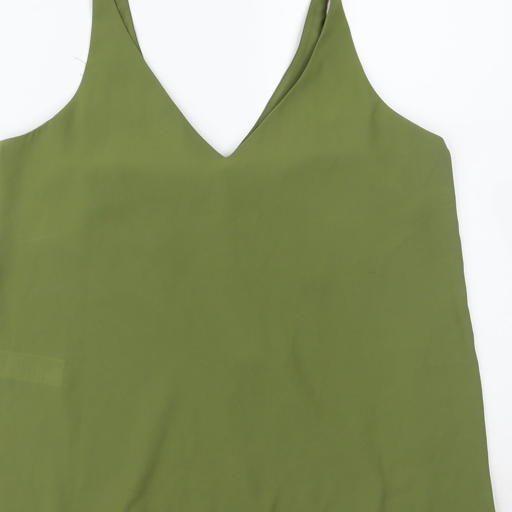 Topshop Womens Green   Basic Tank Size 10