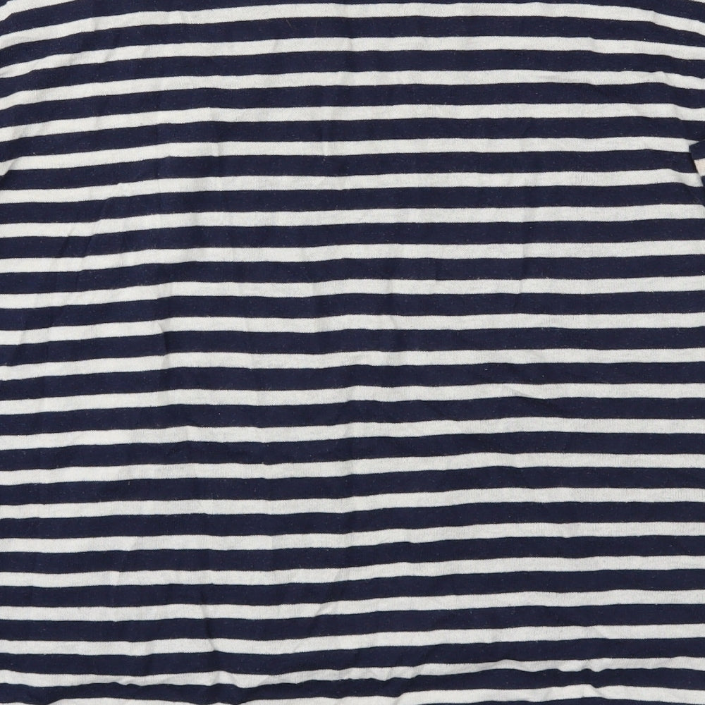 Pull & bear Womens Blue Striped  Pullover Jumper Size L