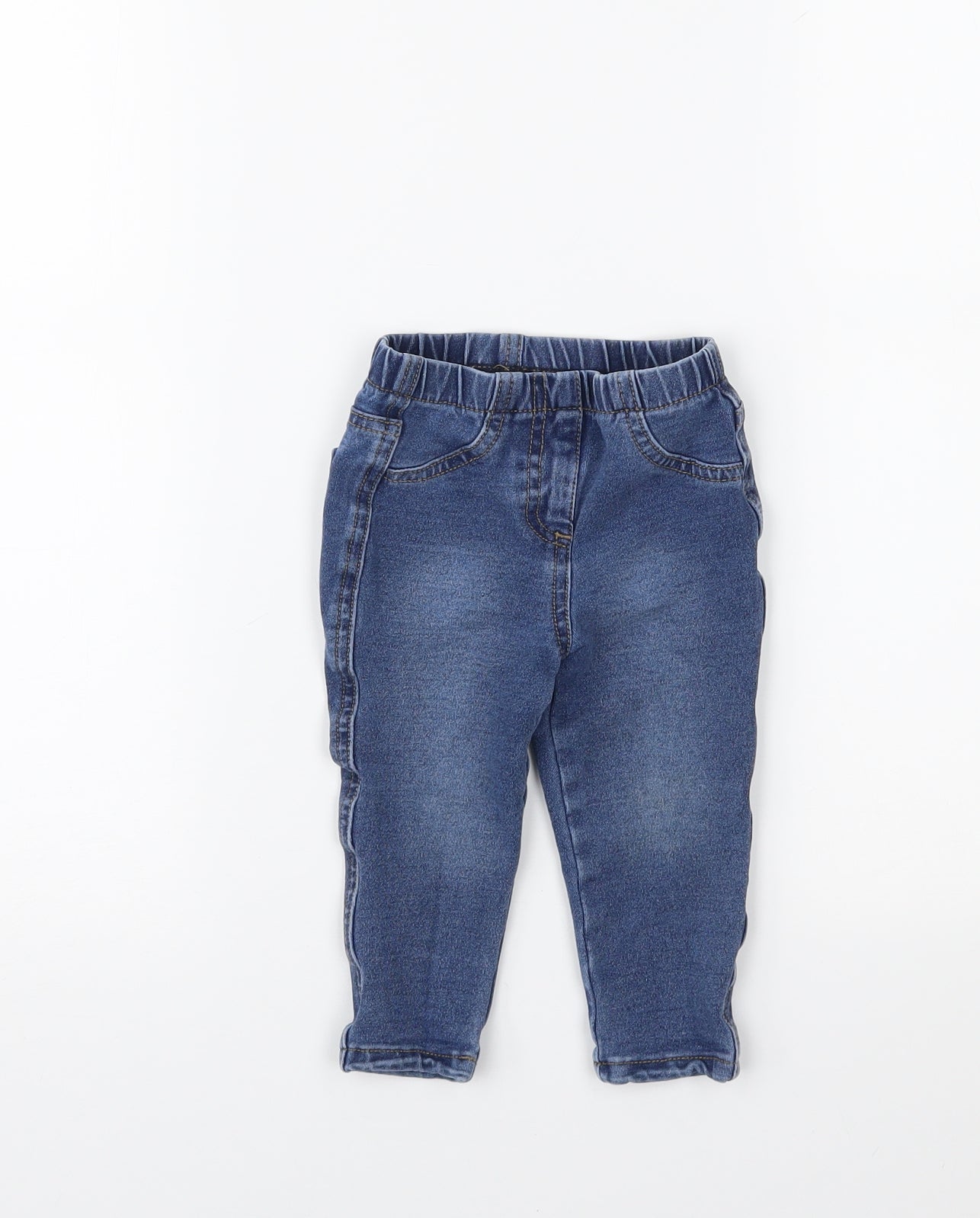 Matalan Girls Blue   Capri Trousers Size 12-18 Months