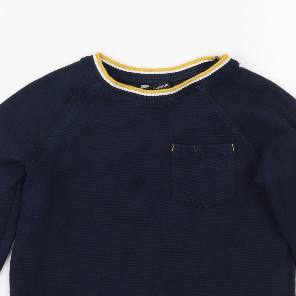 George Boys Blue   Pullover Jumper Size 8-9 Years