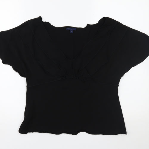Max Edition Womens Black   Basic T-Shirt Size L