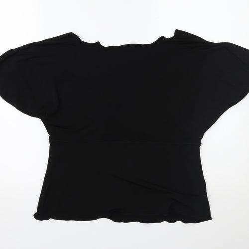 Max Edition Womens Black   Basic T-Shirt Size L