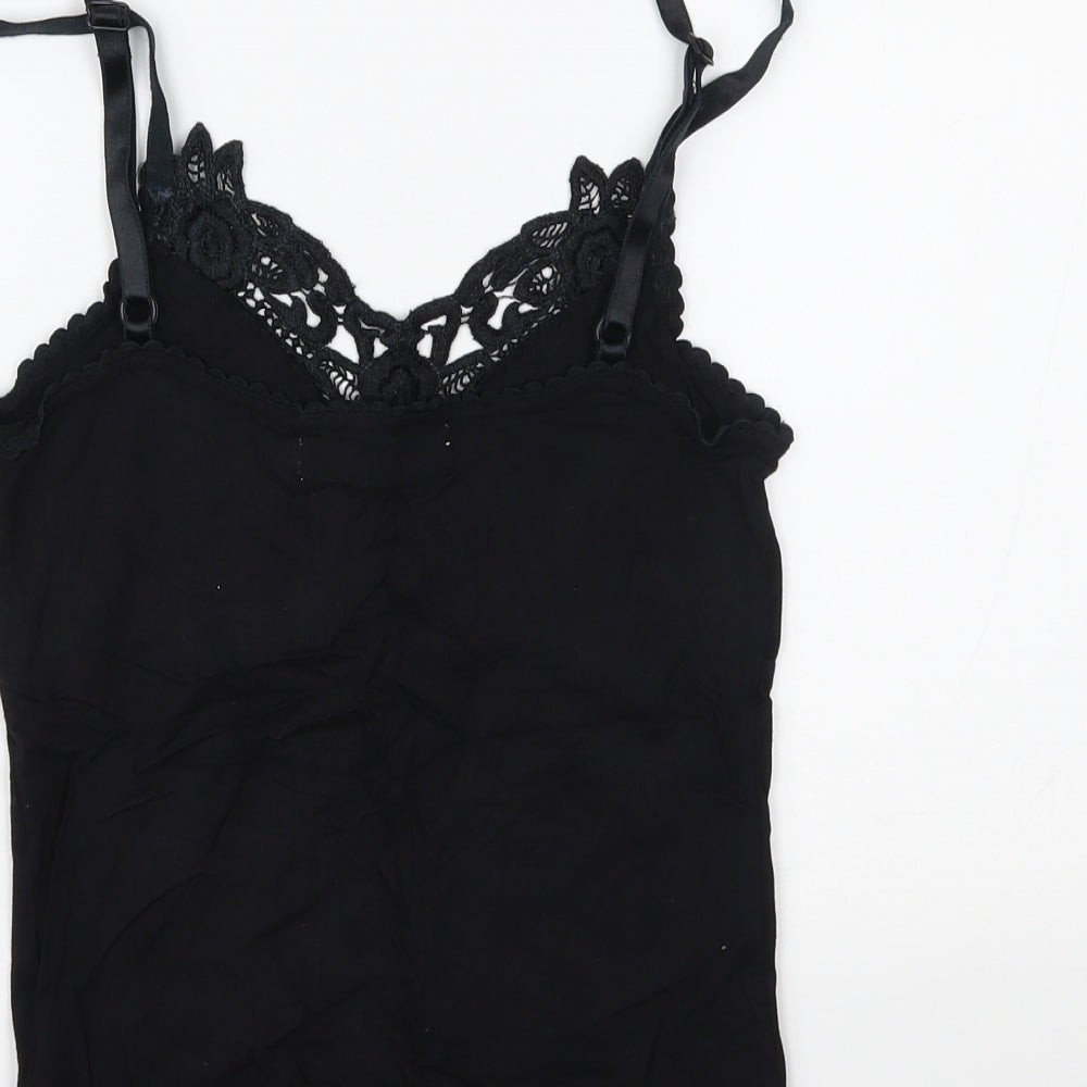 ICHI Womens Black   Basic Tank Size S