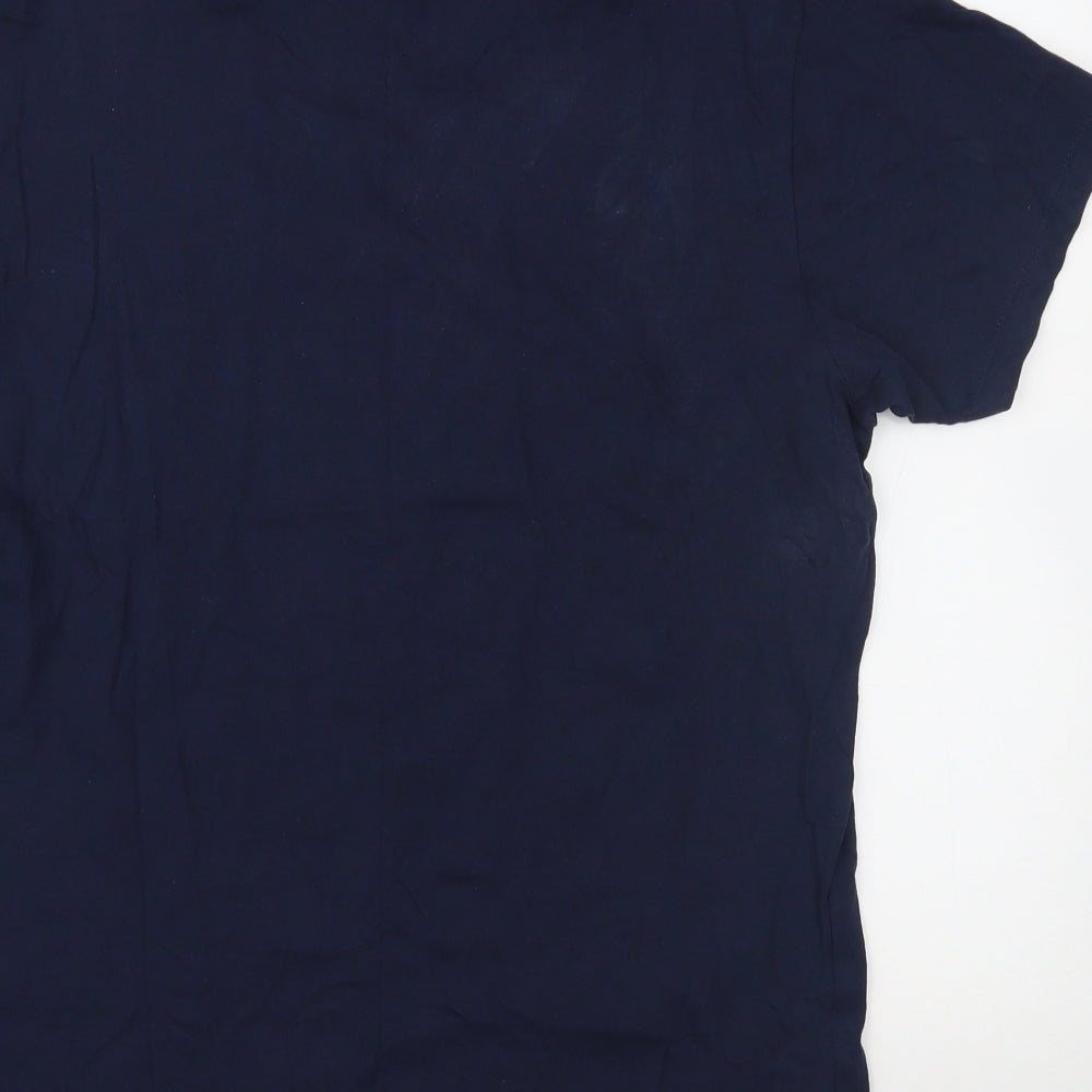 Cedar Wood State Mens Blue    T-Shirt Size M