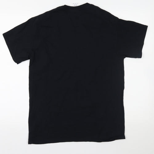 Gildan Mens Black    T-Shirt Size M