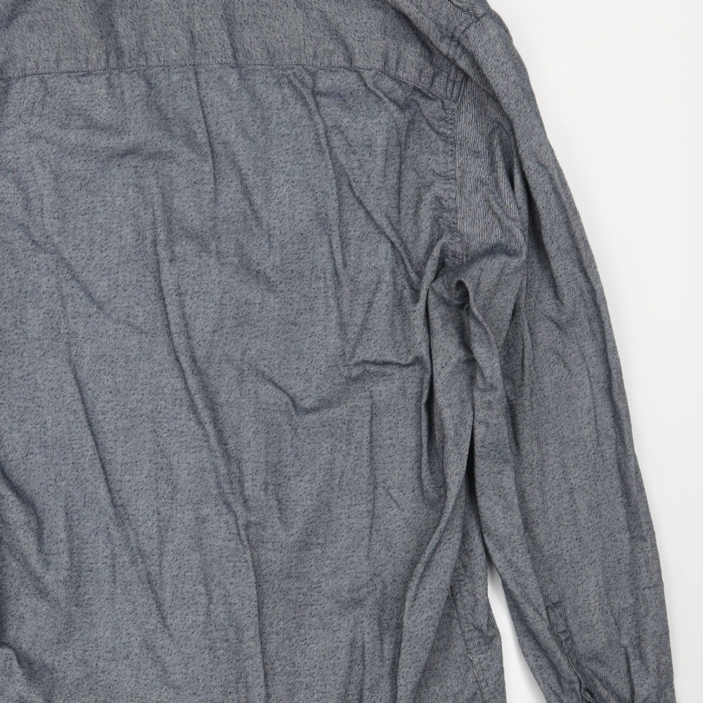Easy Mens Blue    Button-Up Size 2XL