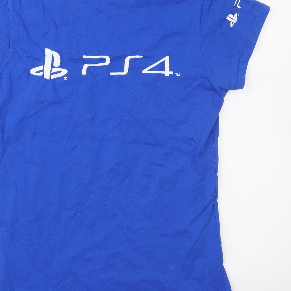 Gildan Womens Blue   Basic T-Shirt Size M  - ps4