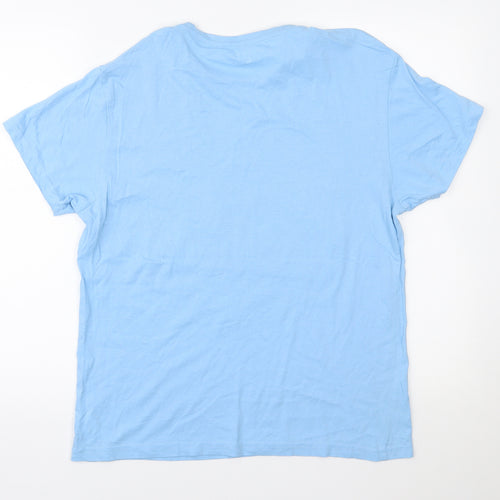 Cedar Wood State Mens Blue    T-Shirt Size M