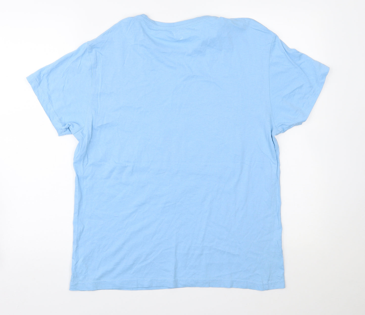Cedar Wood State Mens Blue    T-Shirt Size M