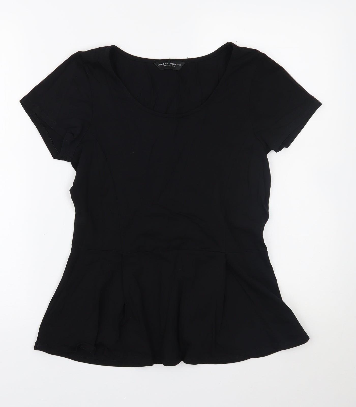 Dorothy Perkins Womens Black   Basic T-Shirt Size 12