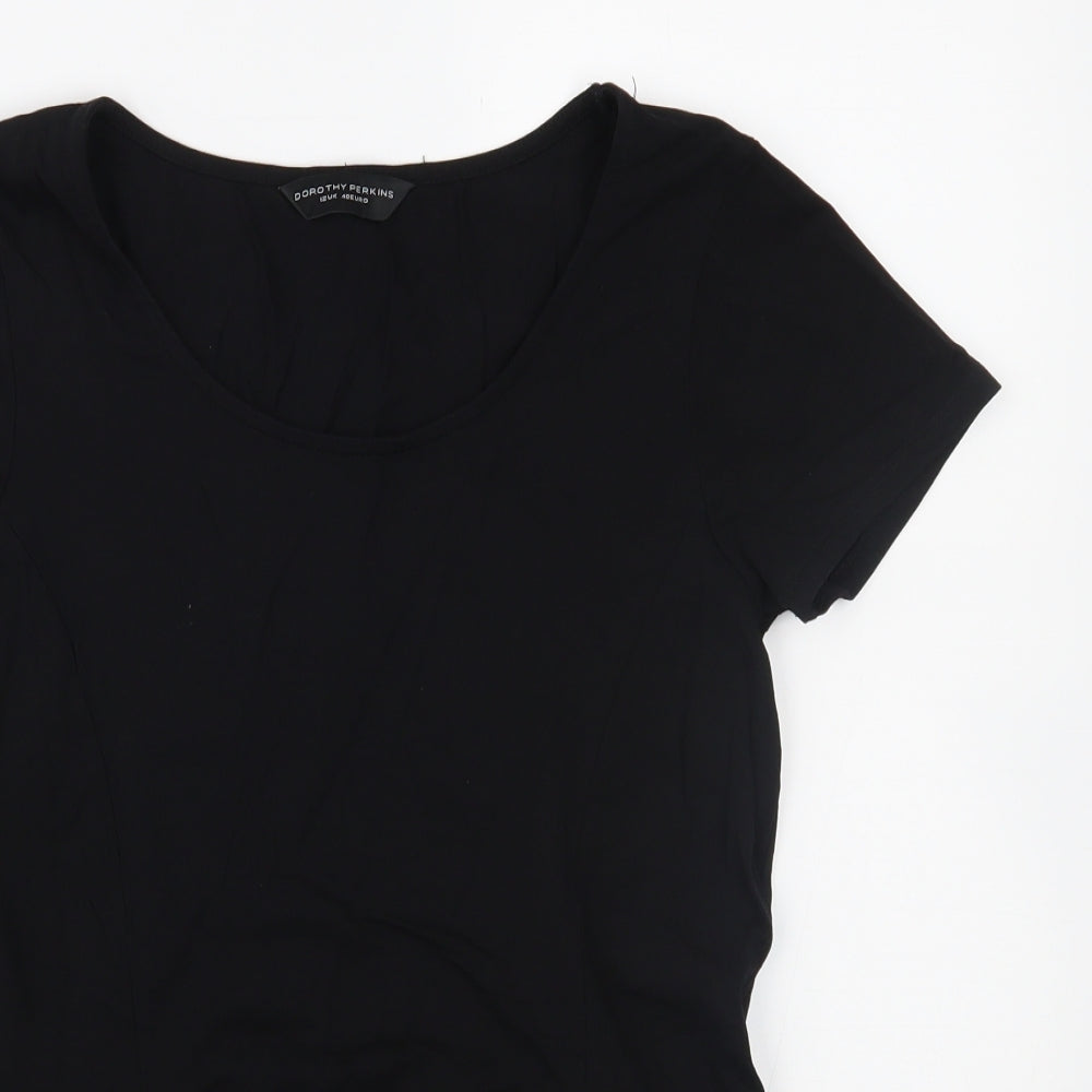 Dorothy Perkins Womens Black   Basic T-Shirt Size 12
