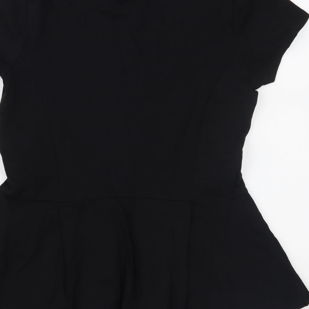 Dorothy Perkins Womens Black   Basic T-Shirt Size 12