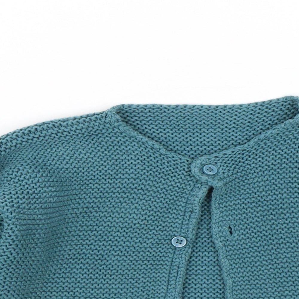 M&S Baby Blue   Cardigan Jumper Size 9-12 Months