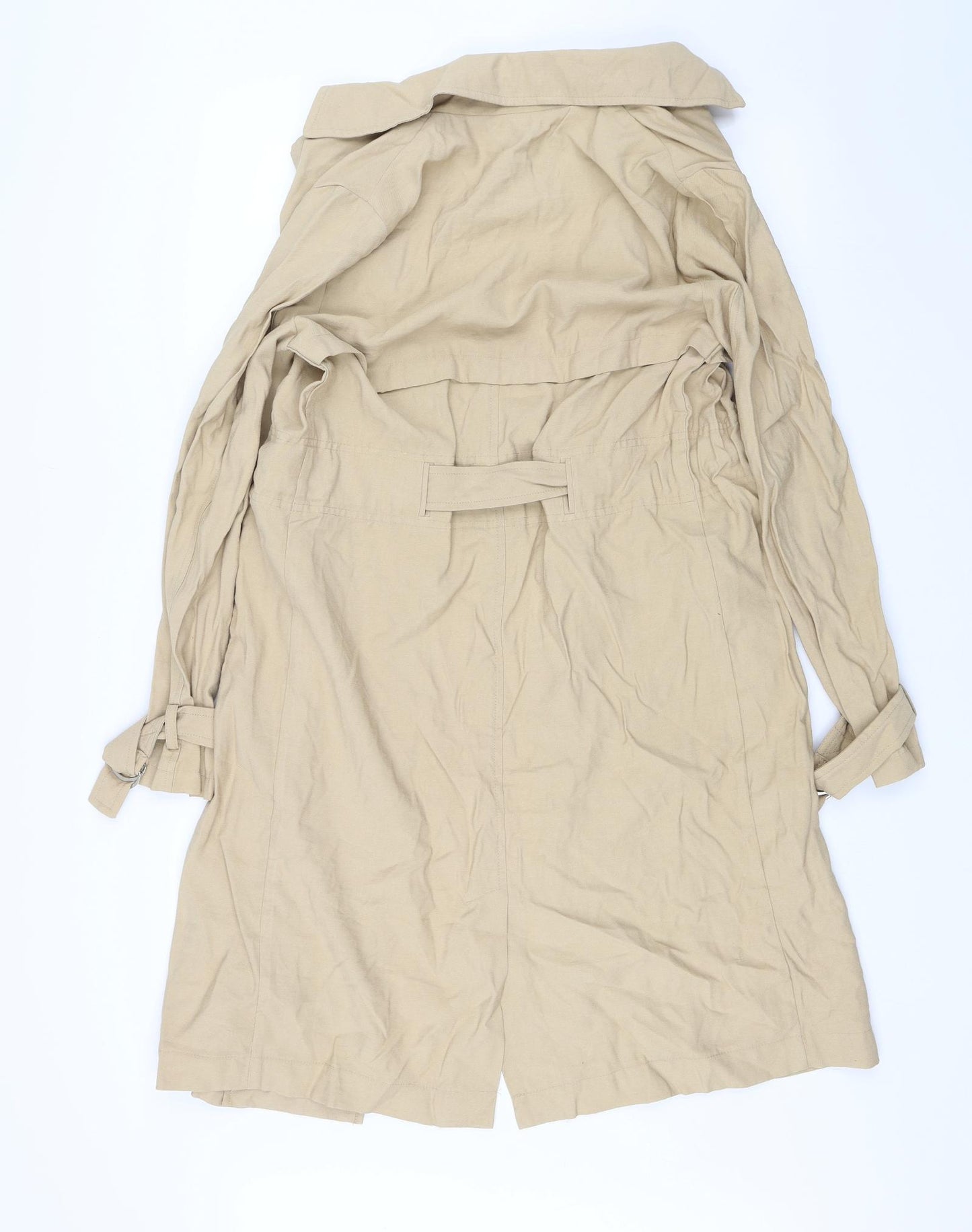 New Look Womens Beige   Overcoat Jacket Size 6