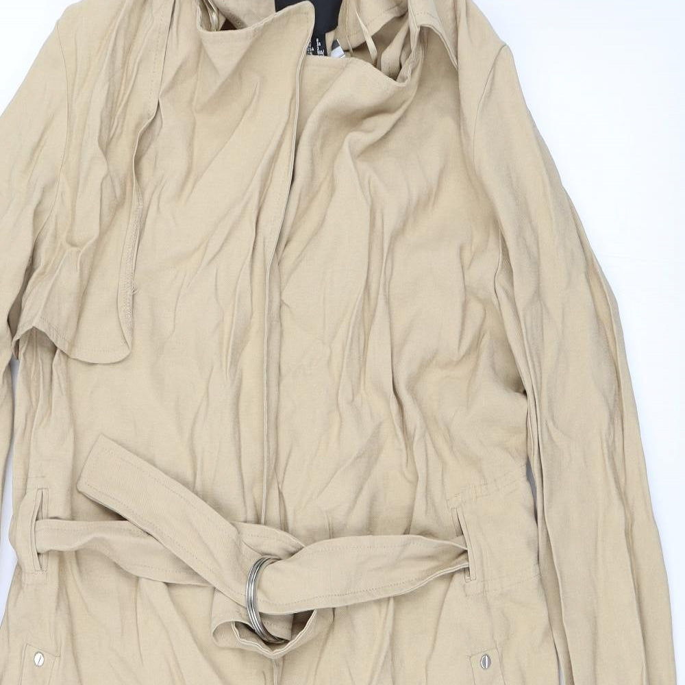 New Look Womens Beige   Overcoat Jacket Size 6