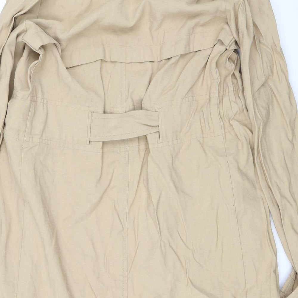 New Look Womens Beige   Overcoat Jacket Size 6