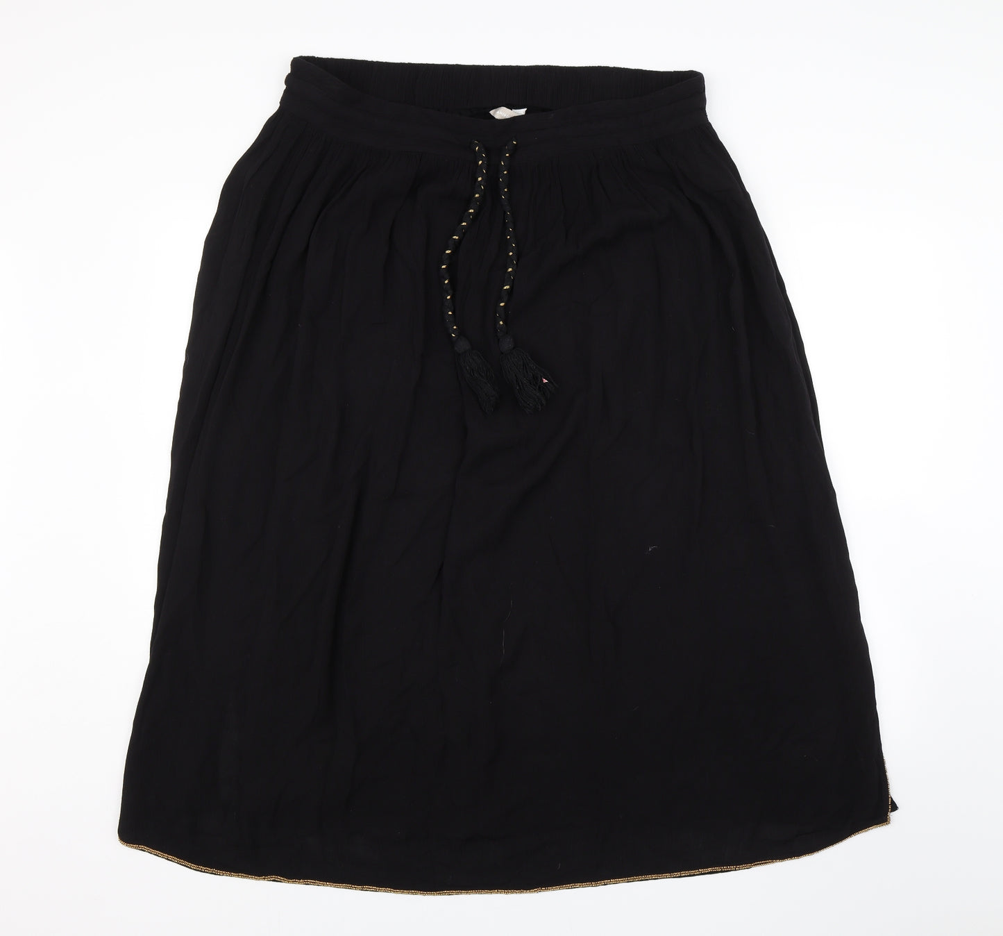 Anthology Womens Black   Swing Skirt Size 36 in
