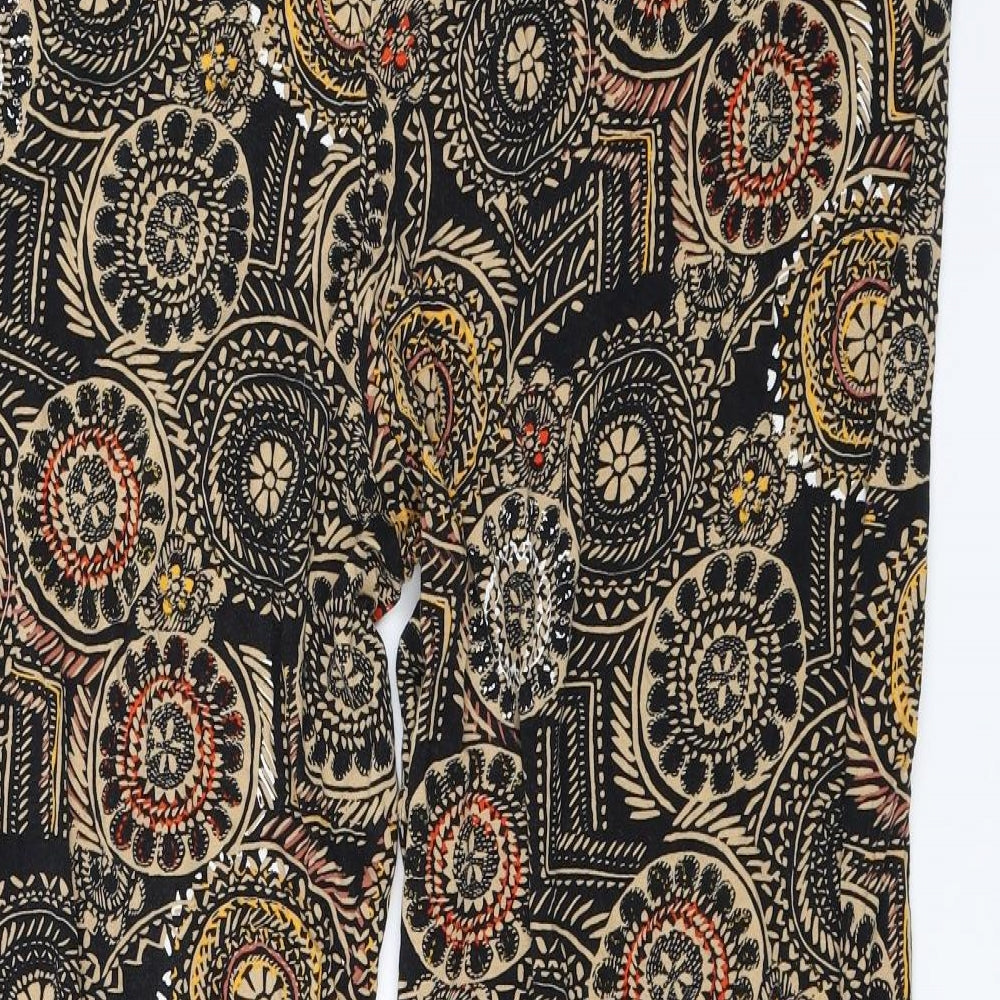 TU Womens Brown Paisley  Trousers  Size 24 L27 in