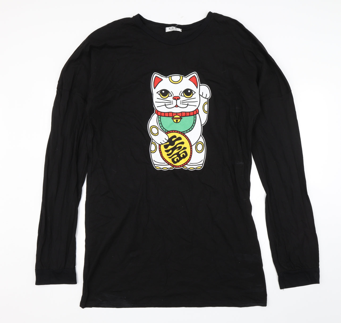 Rokoko Womens Black   T-Shirt Dress  Size 18  - Cat