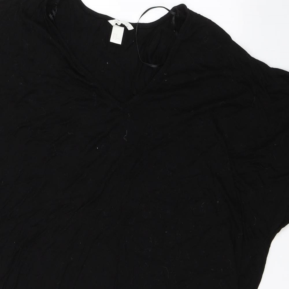 H&M Womens Black   T-Shirt Dress  Size M