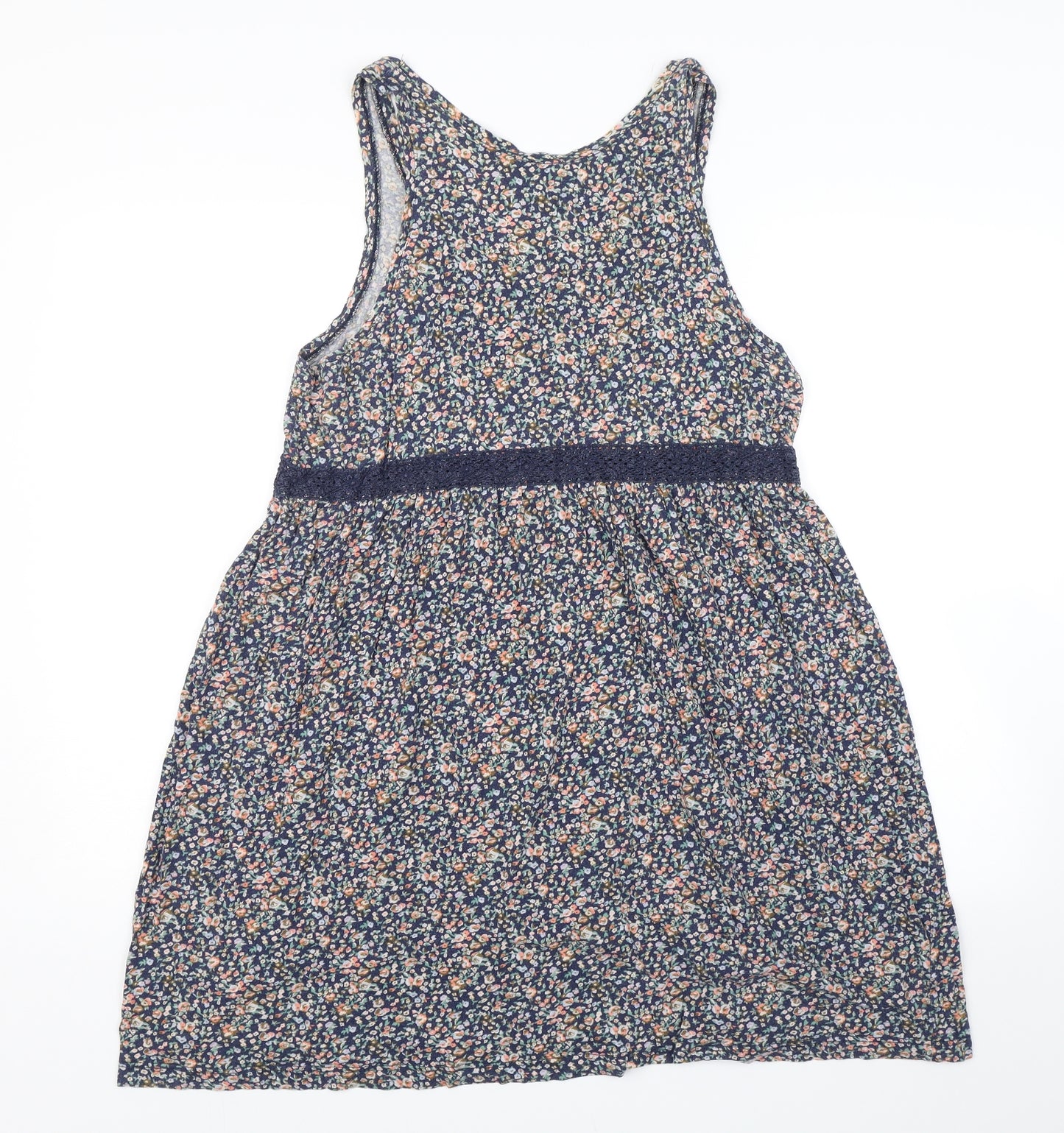 H&M Womens Blue Floral  Shift  Size L