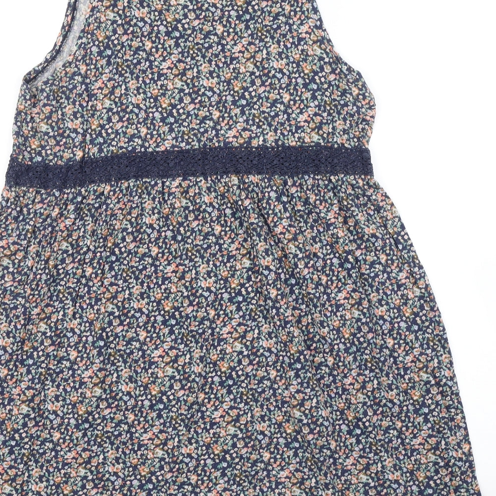 H&M Womens Blue Floral  Shift  Size L