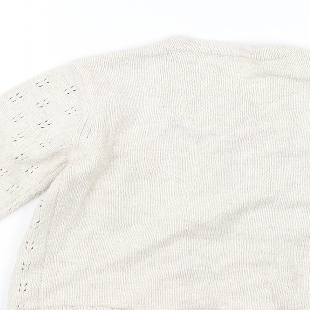 Nutmeg Baby Beige   Cardigan Jumper Size 12-18 Months