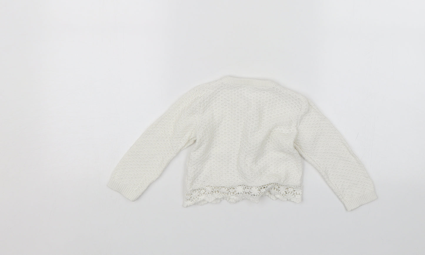 George Baby White   Cardigan Jumper Size 9-12 Months