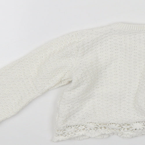 George Baby White   Cardigan Jumper Size 9-12 Months