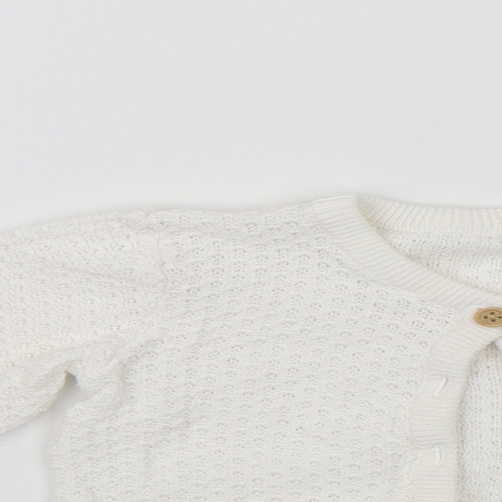 George Baby White   Cardigan Jumper Size 12-18 Months